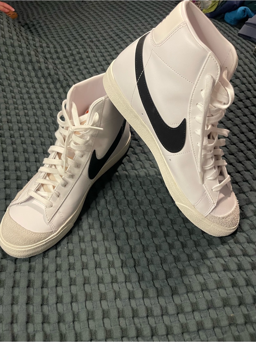 Nike Blazer Mid ‘77 White with Black Swoosh NWOT